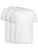 LEBASQ- Davis’ T-shirt voor heren – 3 pack – met V-hals – Extra lang – Geschikt als Ondershirt – Wit – XL – Katoen