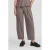 Anytime barrel broek met plooien grijs