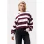Catwalk Junkie gestreepte top – donkerrood