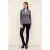 Empire-top met lange mouwen en draperie