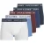 Jack & Jones Heren boxershorts trunks jacbranco 5-pack effen blauw/rood/wit