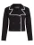 Karl Lagerfeld Gebreid vest  zwart / wit