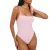 Brave Soul Dames/Dames Effen Eendelig Zwempak (Roze)