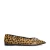Sacha leren ballerina’s met panterprint beige/bruin