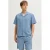 JJ REBEL relaxed casual overhemd blauw