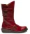 Fly London Dames Rode MES 2 Wedge Heel Buckle Mid-Calf Leren Zip Platform Laarzen
