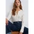 Slim Fit V-hals Knopenblouse