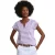 River Woods Purple/white Striped V-neck T-shirt