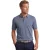 Genti polo effen blauw normale fit