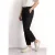 Street One Dames Broek met Straight Leg-pijpen in cargo-stijl in Zwart