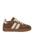 Nelson Kids suède sneakers met panterprint cognac