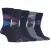 Farah – 5-pack heren dunne ademende klassieke argyle-patroon zachte bovenkleding katoen sokken – FCS270NVYPUR (Argyle)