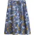 White Stuff Themba Linen Wrap Skirt Blue Print