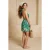 TRENDYOLMİLLA Dames Meerkleurig Grafisch Kort / Mini Kort Strandkleding Recht Strandjurken