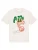 Watapparel Shirt ‘Pizza’  donkergroen / donkeroranje / wit