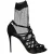 Dolce & Gabbana Zwarte Tule Rekbare Hak Sandalen Schoenen