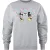 Disney Dames/dames Mickey & Minnie Mouse Kruissteek Sweatshirt (Sportgrijs)