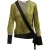 Diane Von Furstenberg wikkelblouse in goud en zwart viscose