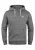 BLEND Sweatshirt ‘Henner’  grijs / wit