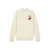 Pinned by K Curve sweater met backprint ecru
