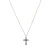 Luxenter kon collier in 925 sterling zilver en veelkleurige zirkonia met 18 karaat roségoud vergulde afwerking