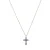 Luxenter kon collier in 925 sterling zilver en veelkleurige zirkonia met 18 karaat roségoud vergulde afwerking