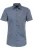 Venti Body Fit Overhemd Korte mouw blauw