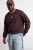 TRENDYOL MAN Heren Bruin Dierenprint Lang Oversized Grote maten Sweatshirts