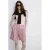 Mango high waist bermuda short met krijtstreep roze