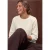 Effen shirt met 3/4-mouwen en ronde hals