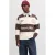 JACK & JONES ORIGINALS relaxed fit gestreepte polo met borduursels – java