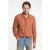 John Varvatos Over Shirt With Straight Bottom Hem Hor Burnt Clay