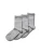 SOMETIME SOON Sokken  grijs gemêleerd / wit