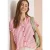 Cecil Dames Overhemdblouse met hangende schouder in linnen in Rood