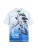 Next Shirt  blauw / neongroen / zwart / natuurwit