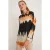 Oversized Abstract Weaving Lange Mouwen Shirt met Knopenluiting