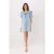 TRENDYOLMİLLA Dames Blauw Effen Kort / Mini Kort Casual Blousejurk Jurken