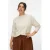 VERO MODA CURVE gebreide trui ecru