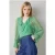 LK Bennett Annie Frill Blous Green