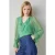 LK Bennett Annie Frill Blous Green