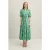 LK Bennett Hedy Tiered Midi Dress Green