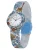 Hip Hop Analoog horloge  lichtblauw / wit