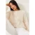 Oversized Textuur Gebreide Trui met Pluizige Details