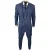 Heren 3-delig Blauwe Prince Of Wales Ruiten Pak