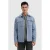PURE PATH Regular Fit Flannel Overshirts Overshirts Heren – Lichtblauw –