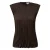 Mouwloze Plissé Blouse met Ronde Hoge Hals Dames COMMA