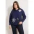 Trendyol Curve Dames Donkerblauw Effen Lang Getailleerd Grote maten Overhemden
