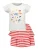 BLUE SEVEN Set  blauw / curry / rosa / wit