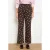 LOLALIZA wide leg jeans met stippen – bruin
