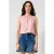 QS top met ruches – roze